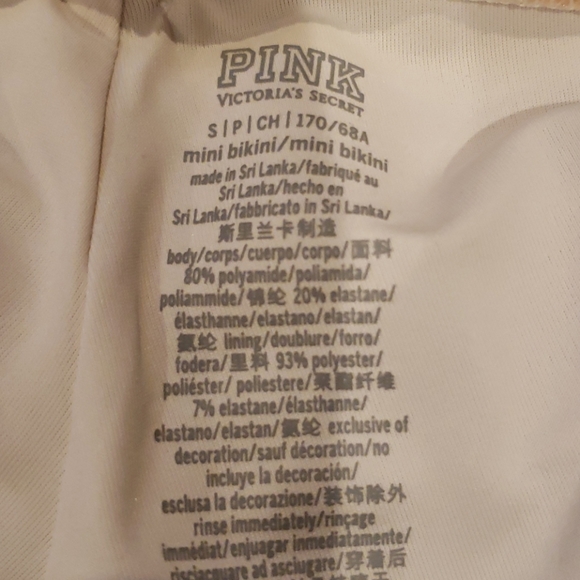 PINK Victoria's Secret Shine Floral Bikini sz S/M - Picture 11 of 14